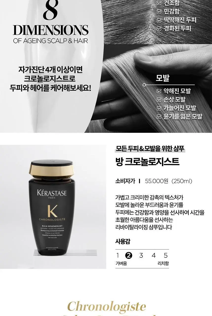 [리바이탈라이징] 케라스타즈 방 크로놀로지스트 샴푸 250ml 상세페이지 7